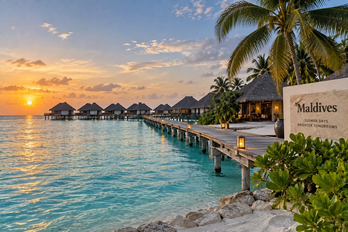 Maldives overwater villas